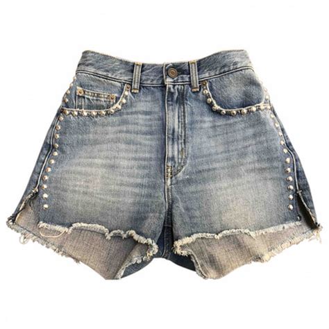 ysl black denim shorts|ysl denim jeans.